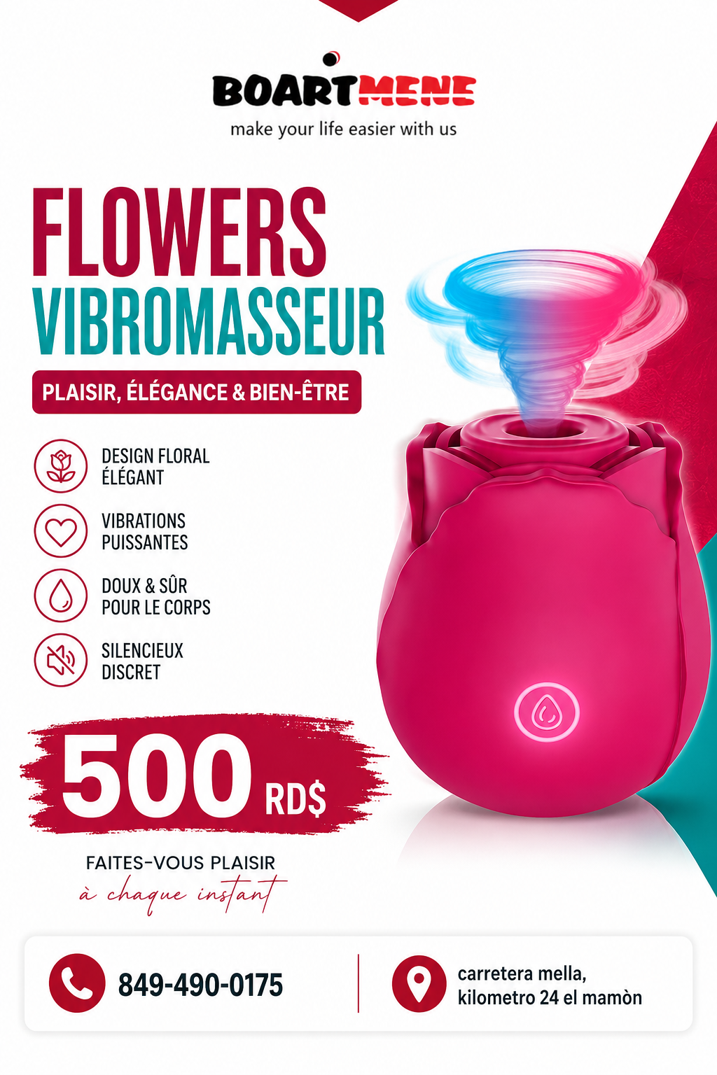 Flowers vibromasseur