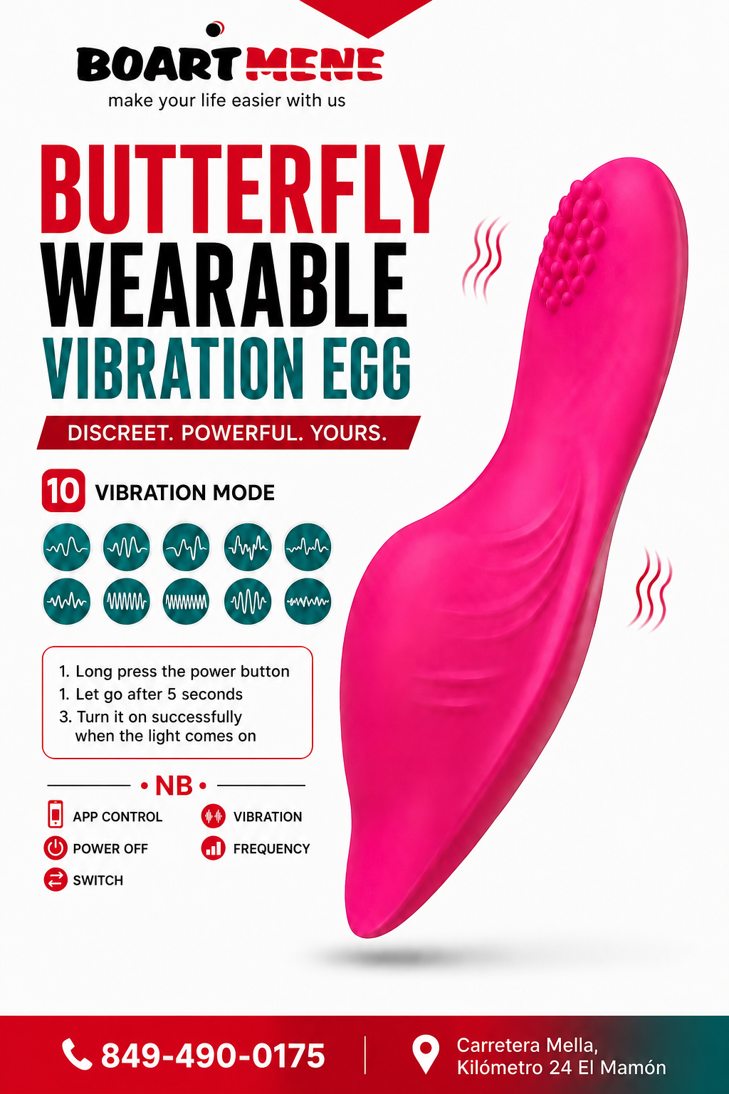BUTTERFLY ( vibration egg )